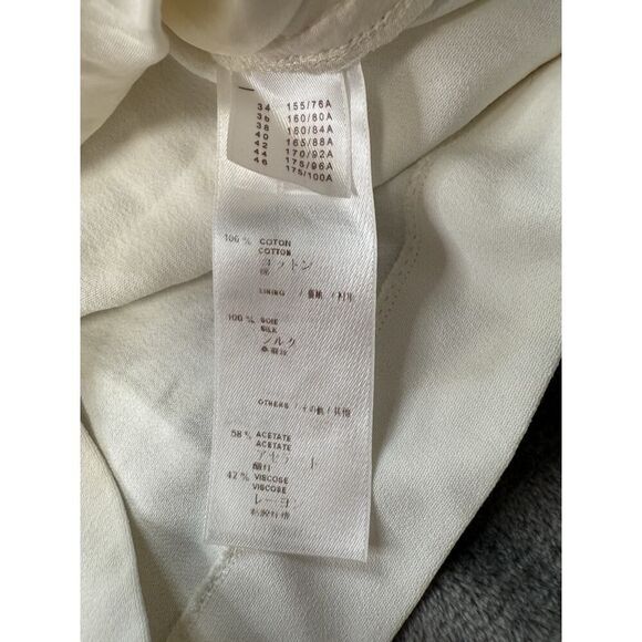 Louis Vuitton VTG Cream Lace Monogram Logo T-Shirt Top 34 FR (XS)Made in Italy - Picture 12 of 15